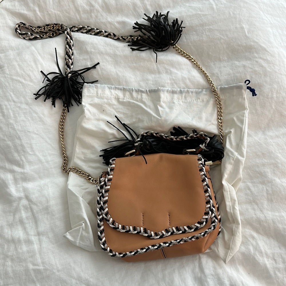 Rebecca Minkoff camel crossbody